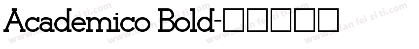 Academico Bold字体转换